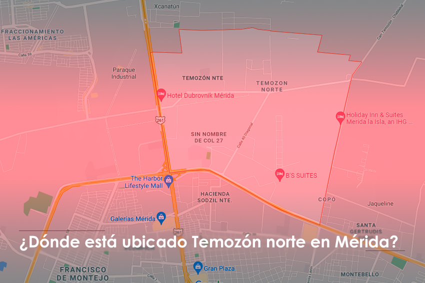 ¿Dónde está ubicado Temozón norte en Mérida?